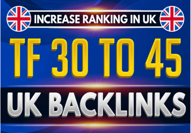 I will create high credibility backlinks at UK sites