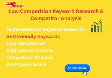 Get Low Competition Keyword Research & Top Competitor Analysis