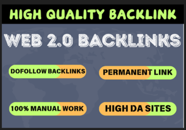 Build high DA-PA authority 240+ Web 2.0 backlinks for your website.