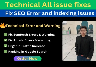 Fixes all SemRush SEO Errors and indexing issues for Google Ranking