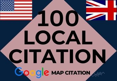 I will Do 100 Local Citation and Business Listing for USA & UK Backlinks