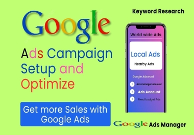 I will setup profitable google ads adwords PPC campaign