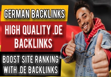 You will Get 25 High Quality German Backlinks With High DA/PA