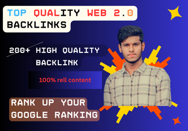 Will create 80 Web 2.0 High Quality Dofollow Backlinks