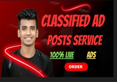 Build 100 Plus Classified Ads Posting On Top Authority Website