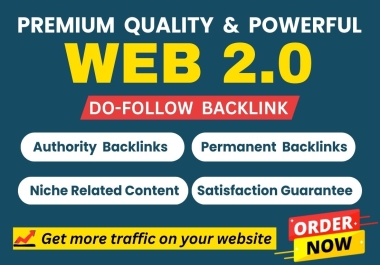 Build 100 Plus WEB 2.0 SEO Backlinks from High Domain Websites