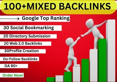 2024 Update UNIQUE 100 Do-Follow Mix Backlinks Package High DA 50+