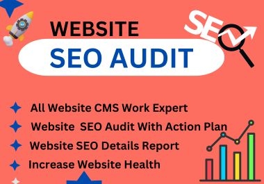 I will create an expert SEO audit report for rank high