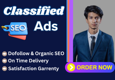 I will do 75 classified ads posting in top classified ad sites