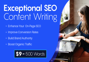 Exceptional SEO Content Writing - Human Written