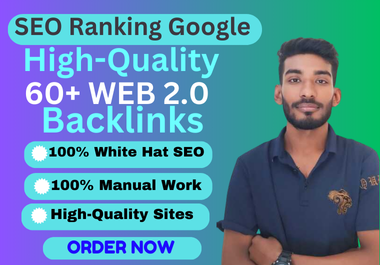 60+Web2.0 Expert in High Authority SEO Backlink Services