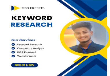 I Will do Keyword Research Competitor Analysis and website audit