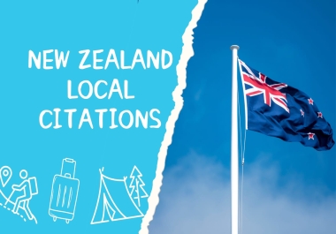 I will build 50 High DA New Zealand citations for local Business