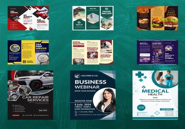 Professional posters and brochures Design for Your Business,  Event,  or Promotion