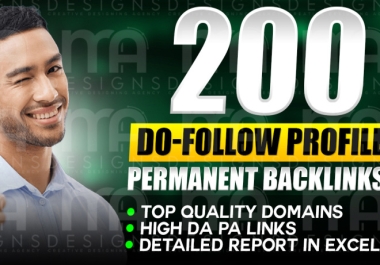 Powerful 200 Profile SEO Backlinks to Skyrocket Website Rankings