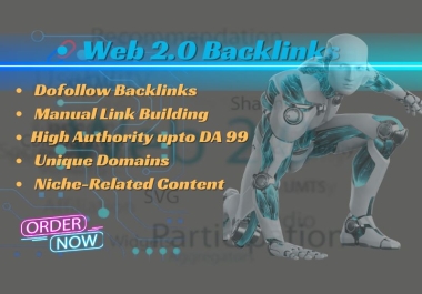 70 High Authority Do follow Web 2.0 Backlinks.