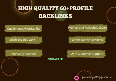 I Will Build 60+ high profile Backlinks to Skyrocket Your Site&rsquo s SEO fo google rankings