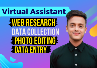 i will do professional data entry collection and photo editing work