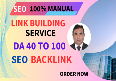 I will do SEO backlinks high authority manual link building service for google ranking