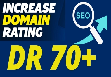 I will increase Ahref DR 70+ of your website with Guaranteed results 100 spam free work