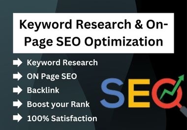 Comprehensive Keyword Research & On-Page SEO Optimization