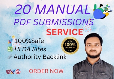 I will boost your visibility with 20 manual PDF