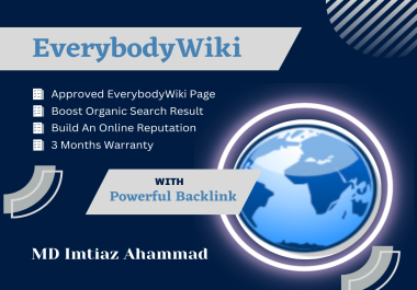 Get An Approved EverybodyWiki Page