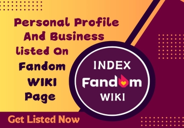 Fandom wiki page for your business or personal profile Fandomwiki links