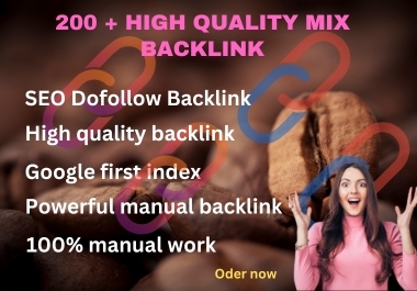 I will create powerful mix backlinks to improve your website authority