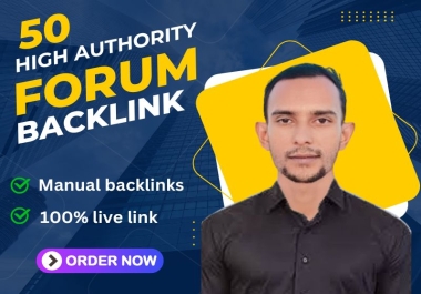 I will manual 50 forum posting backlink Services to Boost Website Traffic.