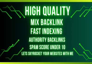 I will manually create Powerful 120 mix Authority backlink with DA 40+ sites