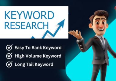 I Will do best keyword research and competitor analysis for Rank Your Site