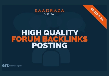 I will do 60 Forum Posting backlinks to HIGH Authority Website