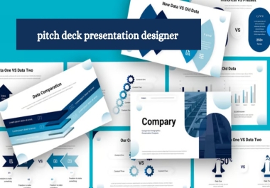 design stunning, amazing pitch deck