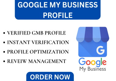 I will do verified gmb profile,  instant verification,  gmb optimize for local seo