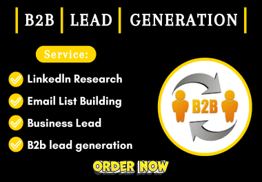 I will do targeted b2b lead generation,  lead prospecting and list building