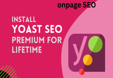 I will website on page SEO optimization that with yoast seo and backlinks your website