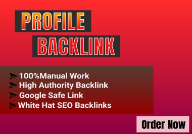 I will manually create 200 high-quality profile backlinks