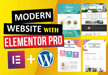 I will design or redesign responsive wordpress website or landing page by elementor pro