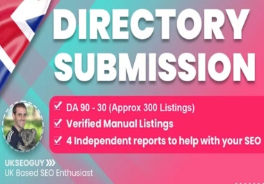 I will do 1990+ directory submission dofollow backlinks manually