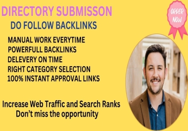 Get Approve 50+ High Quality Dofollow Directory Submissions Backlinks