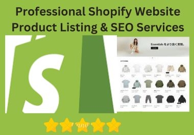 I Will do Expert Shopify SEO & Product Upload Services to Boost Your Sales