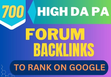 700+ Forum profile backlinks service