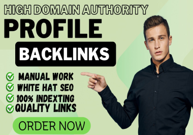 i will create or Provide 100 profile backlinks High DA 90+