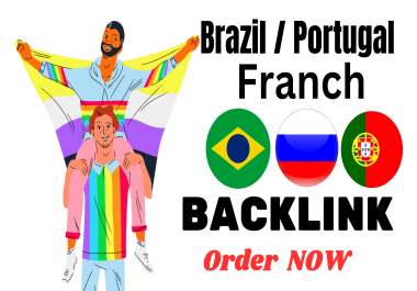 I will do 50 Brazil Portugal France high da backlinks rank on google