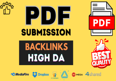 100 Manual dofollow contextual SEO PDF submission backlinks