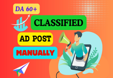 I will post classified ads on top rank classified ad posting sites