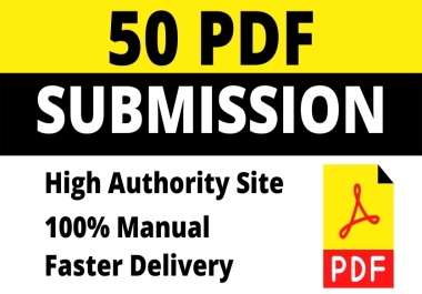 Top High Quality PDF submission with friendly SEO backlinks