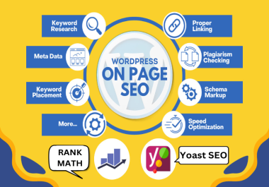 I will offer superior WordPress Yoast or RankMath on-page SEO optimization for your website ranking