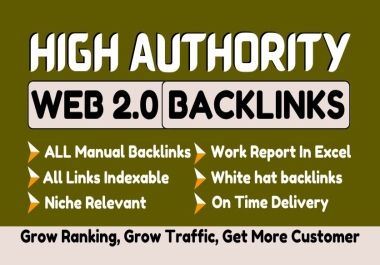 100 Dofollow Contextual Web 2.0 Backlinks